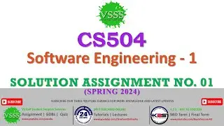 CS504 Solution Assignment No. 1  Spring 2024  | CS504 Assignment 1 2024 | #CS504