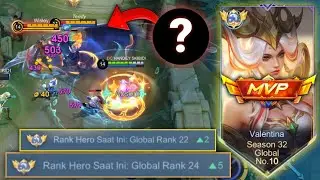 ROAD TO GLOBAL VALENTINA!! MODE SERIUS ON, MONTAGE PAKE HERO LAWAN!! - MOBILE LEGENDS