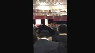 Graduation random video during commencement