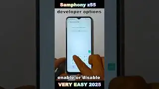 Symphony z55 Developer Option setting | Enable/Developer Option in  | Developer Option 2025//