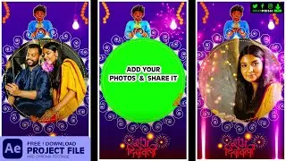 Happy Diwali WhatsApp Status 🎆 Green Screen & After Effect Template 🆓Download Link Below👇#GreenPrism