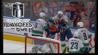 Connor McDavid Gets Double Cross Checked End of Game 3