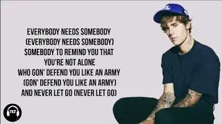 Justin Bieber - Somebody (Lyrics)