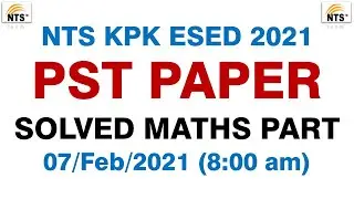 Pst Paper today 7 feb 2021 Maths part | nts pst paper today | online math with asad