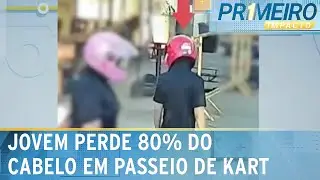 Jovem perde 80% do couro cabeludo durante corrida de kart em Brasília | Primeiro Impacto (14/12/23)