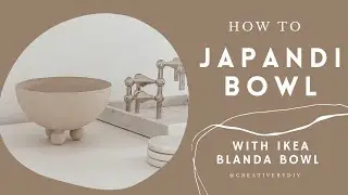 DIY JAPANDI BOWL with Ikea Blanda |  DIY Bowl Idea |  Easy DIY idea