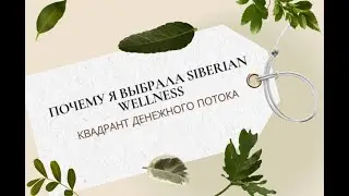 Почему я выбрала бизнес с Siberian Wellness. Квадрант денежного потока.