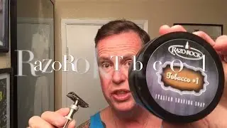 Maggard MR5 Safety Razor, RazoRock Tobacco #1 Shave Soap. First use and opinion. Also Brut Dominant.