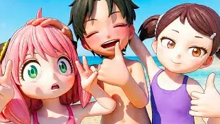 Anya, Damian e Becky VÃO A PRAIA no Spy x Family Vr