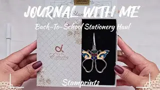 ASMR Journaling + Back to School Stationery Haul ft @stamprints