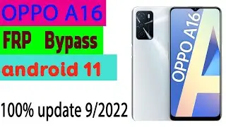 Oppo A16 Frp Bypass android 11| Oppo A16 Frp Bypass New Trick