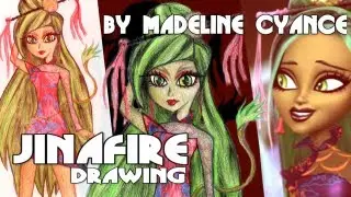 Jinafire Long Drawing (Monster High) by Madeline Cyance