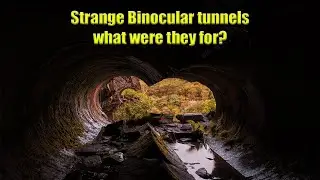 Who did this and WHY? ABANDONED BINOCULAR TUNNELS