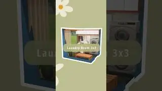3x3 Laundry Room - Sims 4 - No CC - Stop Motion - Room Ideas 