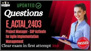SAP E_ACTAI_2403 Certification Questions and Study Material [Latest]