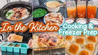 WHAT'S FOR DINNER?  Meal Prep Recipes//Honey Butter Rolls, Roasted Lemon Chicken, Bone Broth