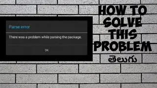 How to solve problem parsing error in telugu