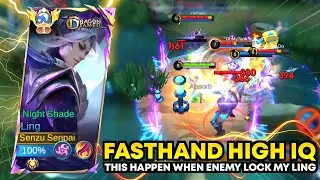 LING FASTHAND HIGH IQ 999+ MAKE ENEMY HATE MY LING • Ling Gameplay Top Global Mobile Legends