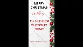 C# Starter Project Ideas (Number Guessing Game ) Only 1 minutes For C# programming Beginner