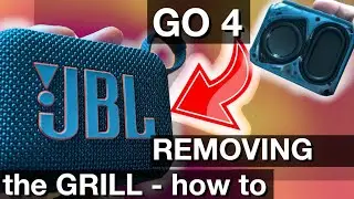 Removing the grill of JBL GO4 Bluetooth speaker (How to and sound test)