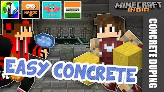 How To Make Concrete Block via Block duplication Glitch | Easy Method | Havoc MC || Minecraft India