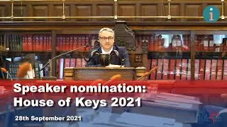 Speaker nomination: House of Keys 2021