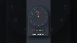 Analog clock using html and css🤓💻 