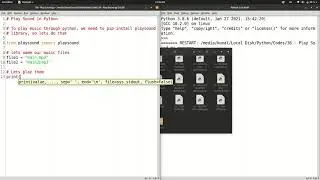 You can play Music files in Python program