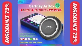 Carplay Tv Box Android 13 Android Auto Wireless Carplay Adapter Qualcomm 6225 8GB+128GB