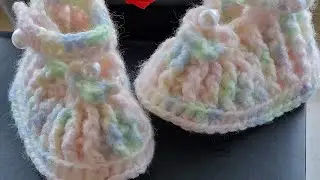 Kako isheklati cipelice(pape)za bebe/tutorial/pattern