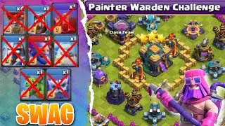 Easy 3 Star - New Painter Warden Challenge_SWAG TROOPS (Clash Of Clans)