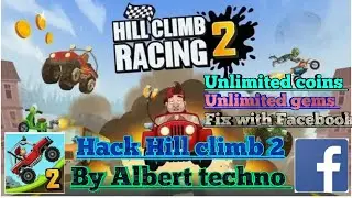 Hill climb racing 2 mod apk Unlimited gems and coins and fix with Facebook .