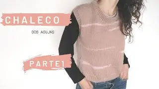 CHALECO tejido en dos agujas BASICO