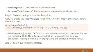 How to Restrict TextInput to Only Numbers in React Native
