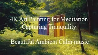 4K Art Painting for Meditation Capturing Tranquility + Beautiful Ambient Calm music