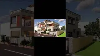 G+1 house elevation design. . . #house #3d #3dvisualization #home #interiordesign #elevation