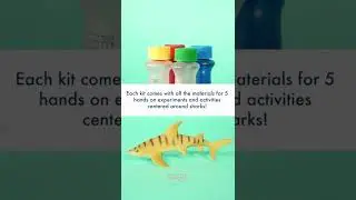 Sharks STEM Box | Shark Week for Kids | STEM for Kids | Science for Kids #sharkweek #shorts