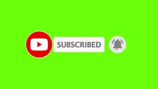FREE GREEN SCREEN FOOTAGE OF YOUTUBE SUBSCRIBE BUTTON [1st Green Screen]