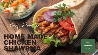 home made chicken shawarma