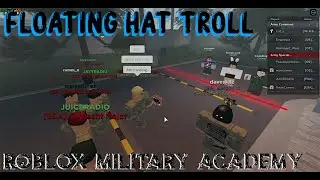 Floating Roblox FE Troll in Roblox Military Academy!
