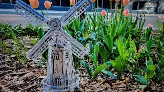 Miniature windmill from newspaper, NEWSPAPER CRAFT IDEA, art newspaper windmill,  KRAFT WINDMOLEN.