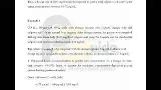Pharmacist Guide - TDM - Valproic Acid - Part II