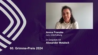 Jury "Unterhaltung" - Amna Franzke