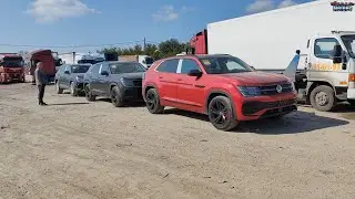 Забрали 3 автомобиля VW Teramont в Алексеевке.