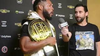 Lorenzo Hunt Post Fight Media Scrum