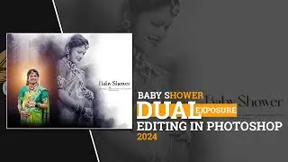 Baby Shower Poster Design in Photoshop Tutorial 2024