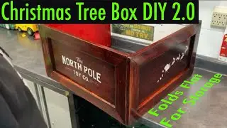 Collapsing Christmas Tree Box DIY #woodworking  #christmas