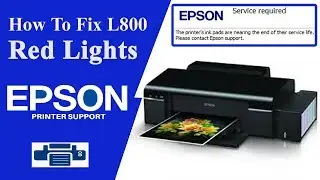 How to reset Epson l800 with Resetter | Head Cleaning | Nozzle Check