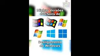 Minhas Versões dos Sons de Desligamento do Windows #shorts #nostalgia