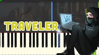 🎹 alan walker - traveler (Piano Tutorial Synthesia)❤️♫